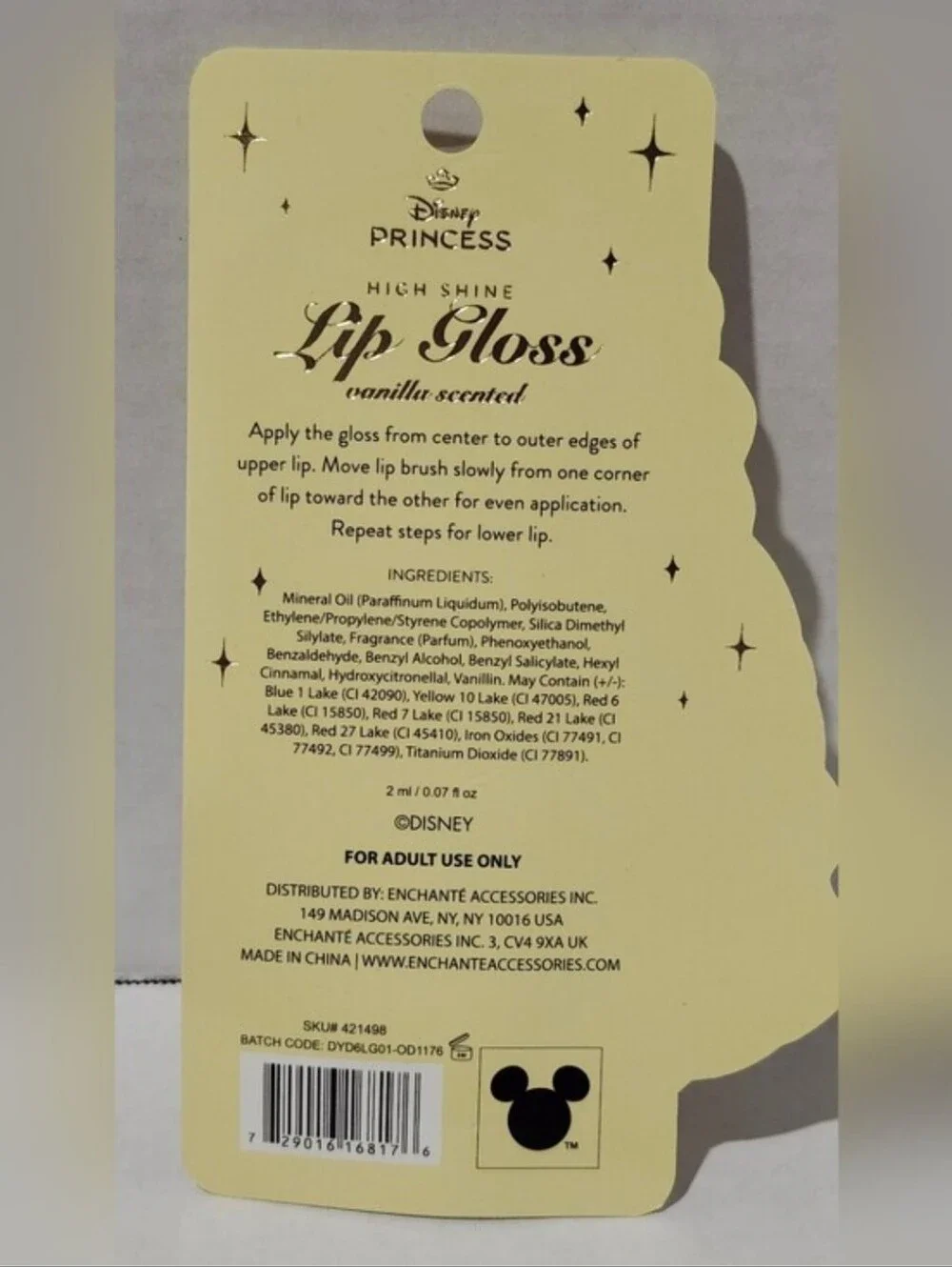 💋5/$25 Disney Princess Belle Lip Gloss